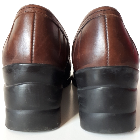 Aldo Leather Square Toe Wedge Heel Mary Jane Shoe - Picture 5 of 11